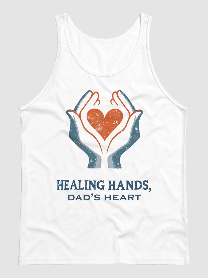 Flaming Heart , Dad's heart, Healing Hands Tank product image (3)