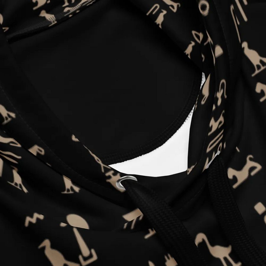 Isis Black Hieroglyphs Unisex Hoodie product image (4)