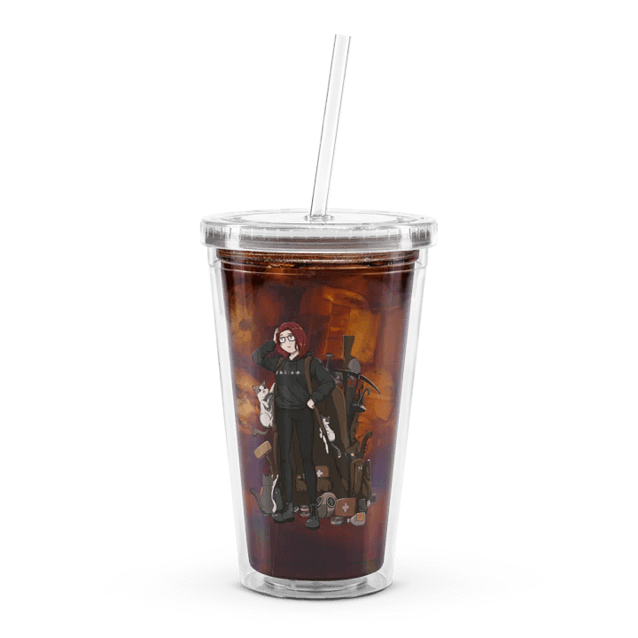 Loot Joblin Double Wall Clear Plastic Tumbler product image (1)