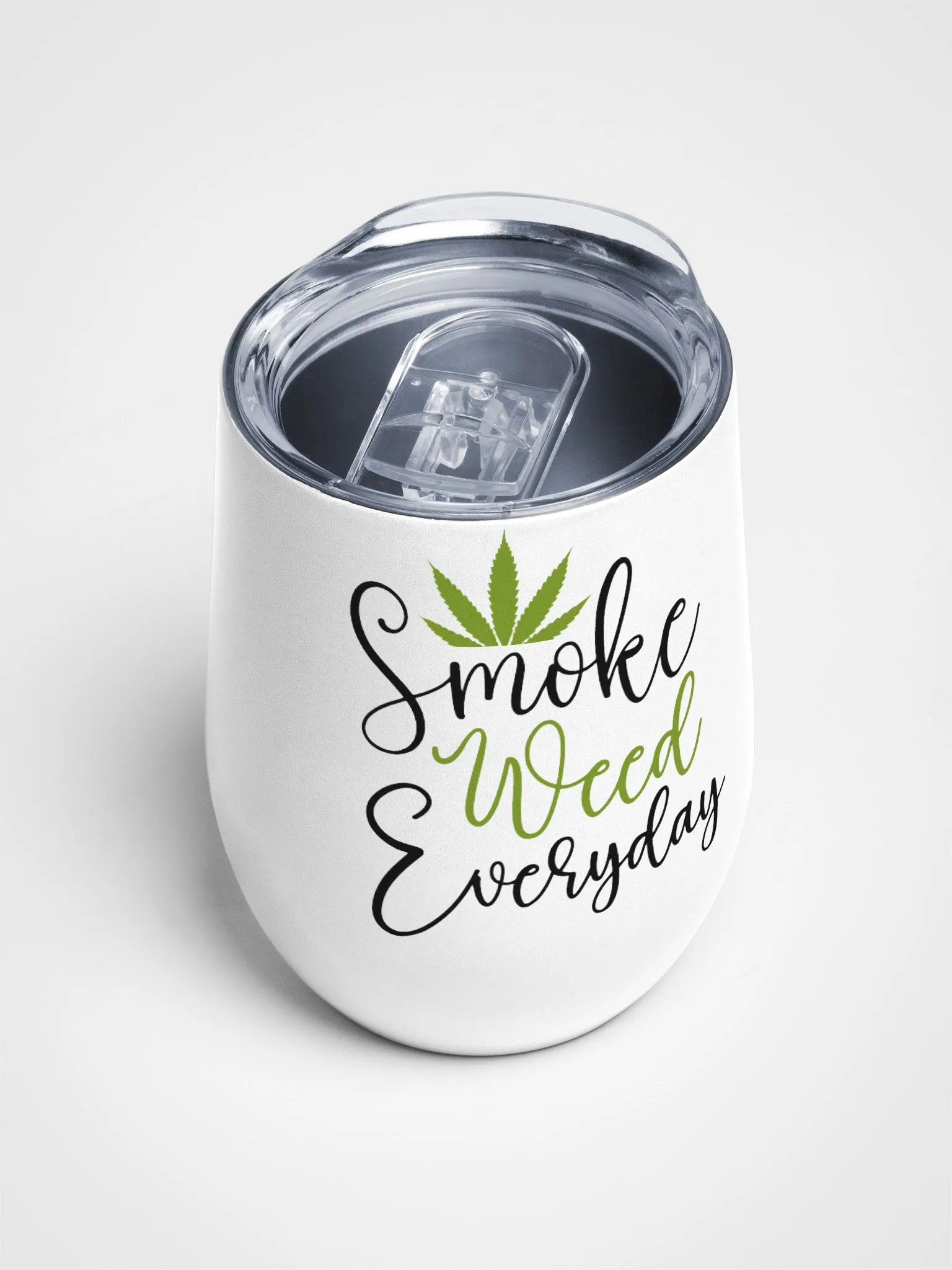 Smoke Weed Everyday - Wine Tumbler product image (4)