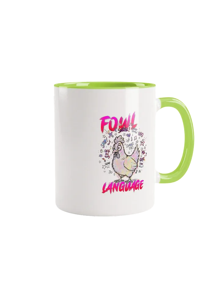 Fowl Language Ceramic Mug with Color Inside product image (8)