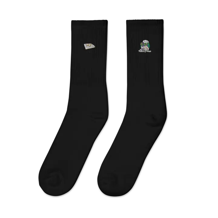 Squee’s House of Pizza Embroidered Crew Socks product image (2)