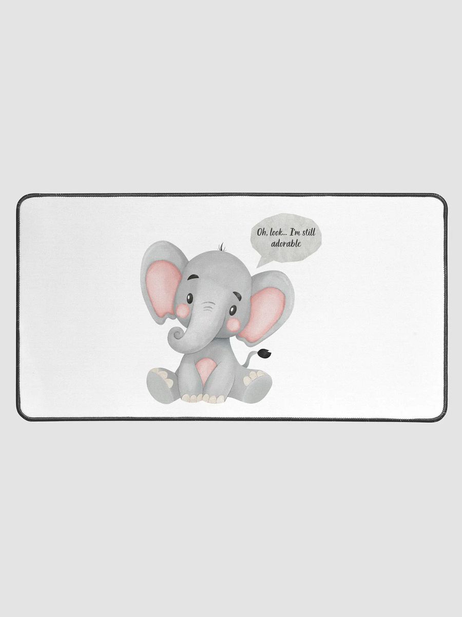Cheerful Elephant Desk Mat product image (1)