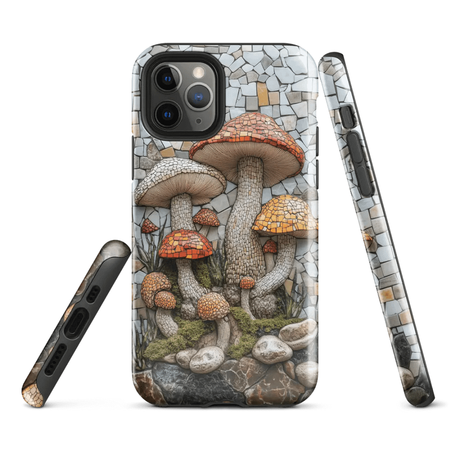 Mushrooms Mosaic Effect - Tough Phone Case product image (2)