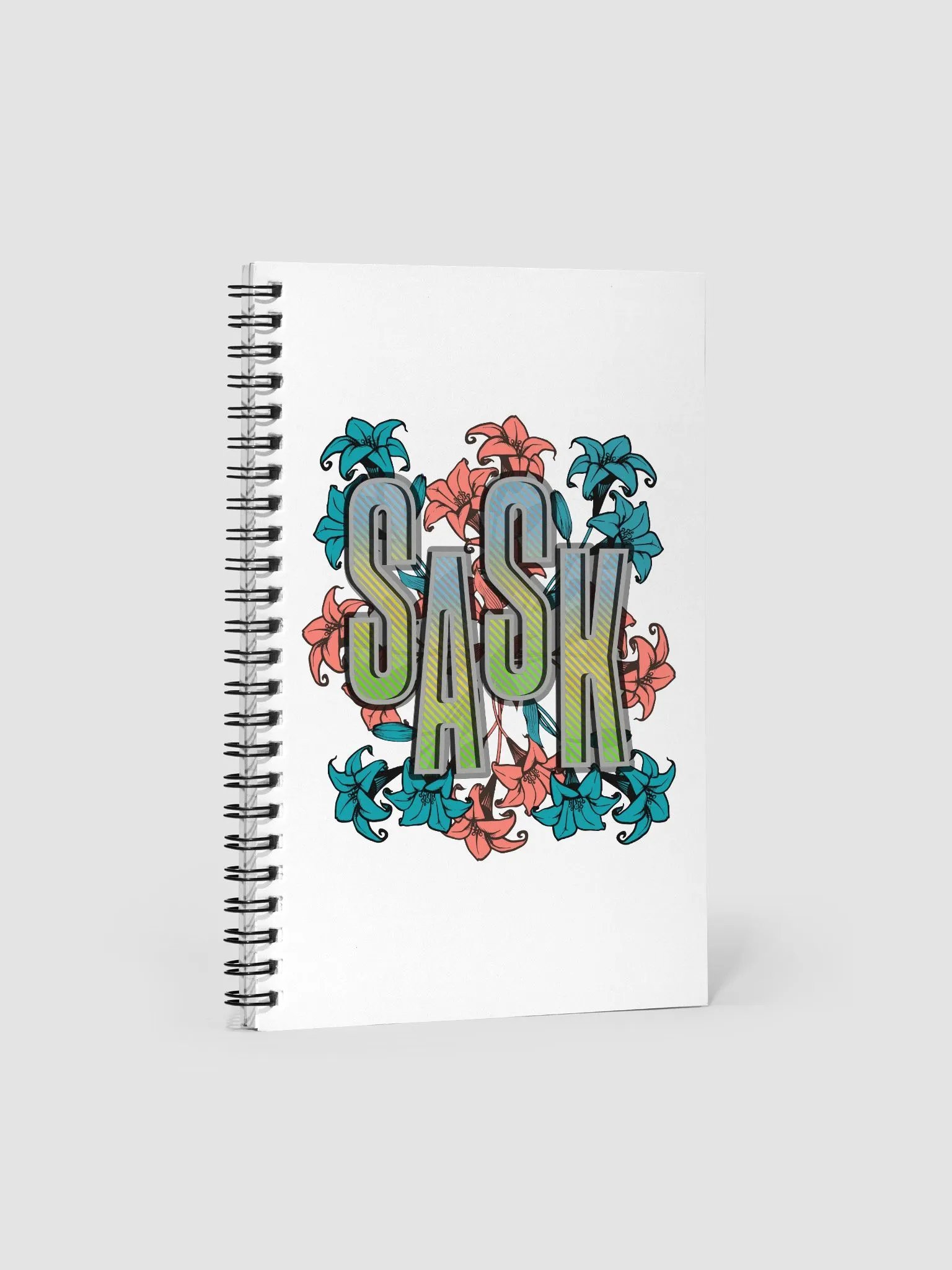 Sask Saskatoon Saskatchewan Floral Bliss Spiral Notebook product image (2)