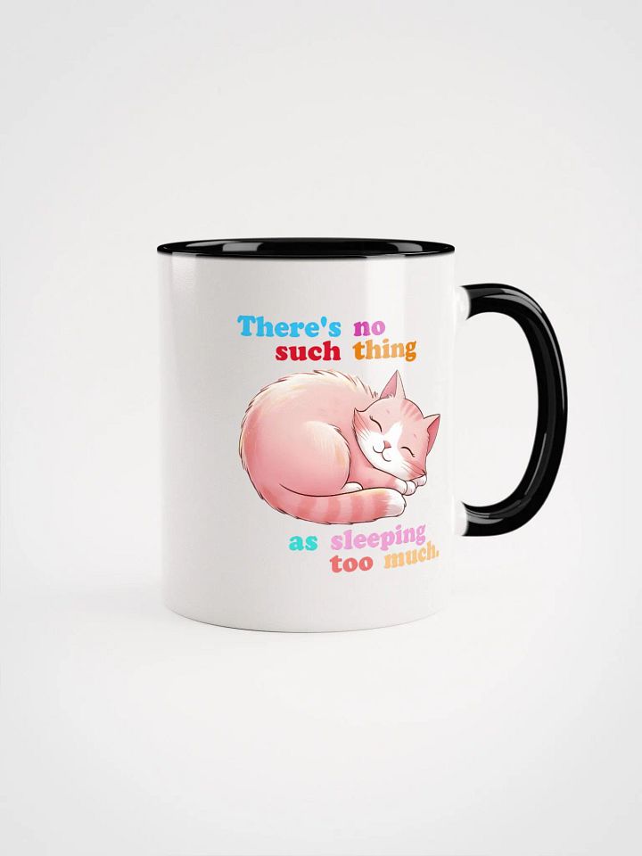 Personalized Sleeping Pink Cat Coloured Mug product image (1)