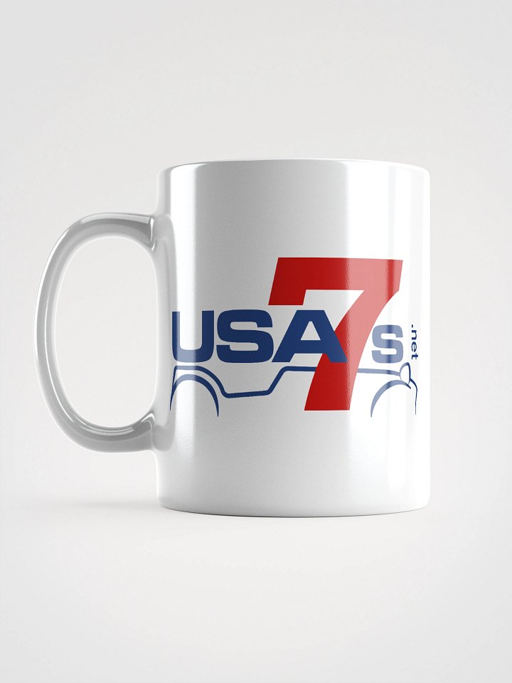 White Mug with Blue & Red Logo product image (1)
