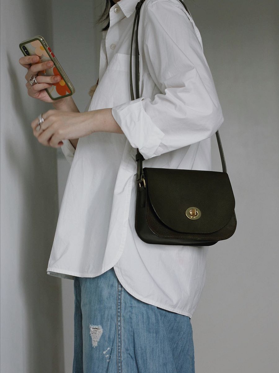 Vegetable Tanned Leather Saddle Bag product image (9)