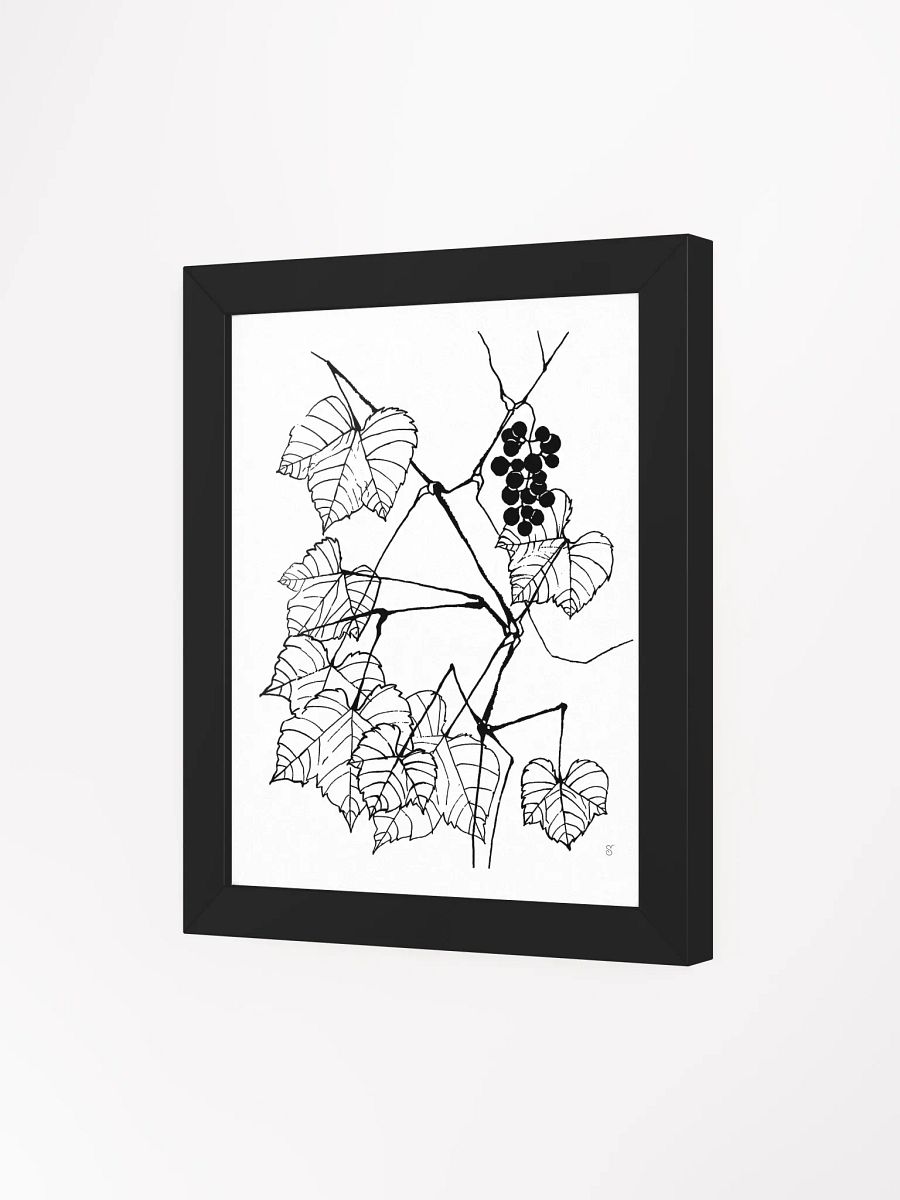 Botanical Bliss Framed Poster - Fine Grape Leaves product image (7)