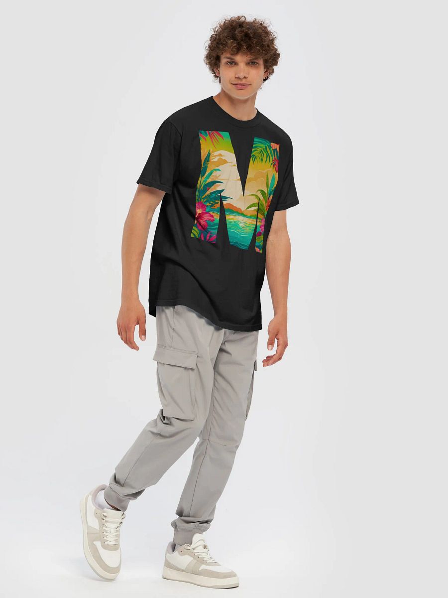 Tropical Sunset Paradise T-Shirt (Letter-M) product image (9)