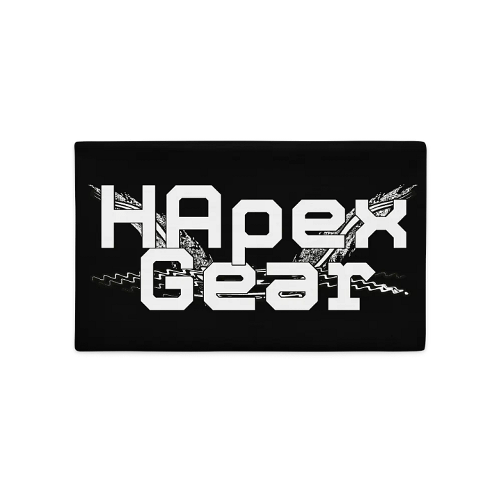 Pillow Case - Black - White HApex Gear White Logo product image (1)