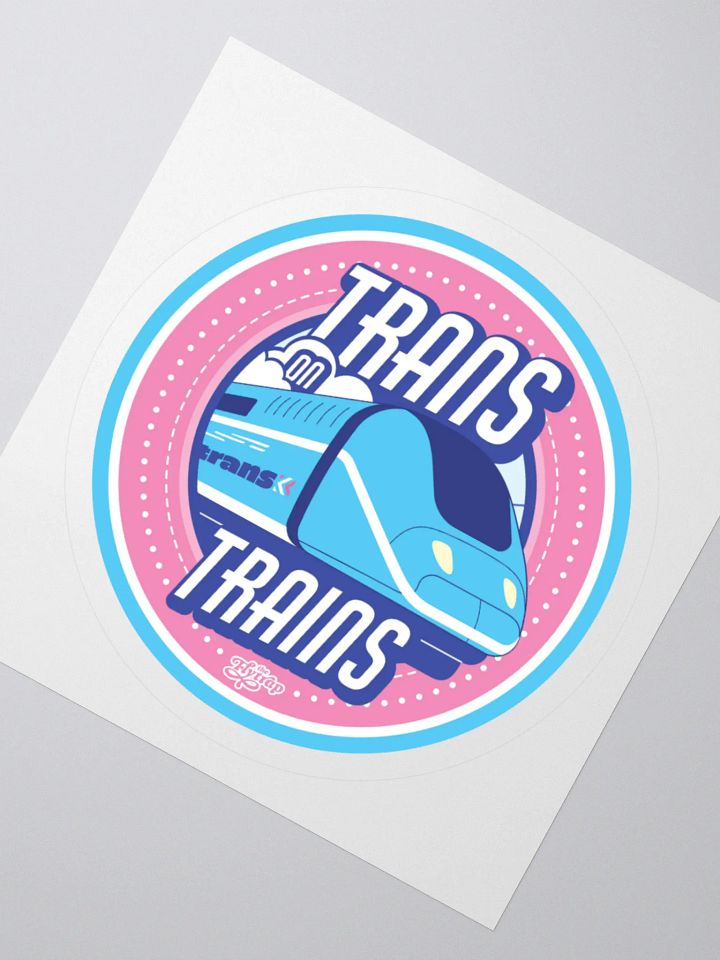 Trans on Trains sticker product image (2)