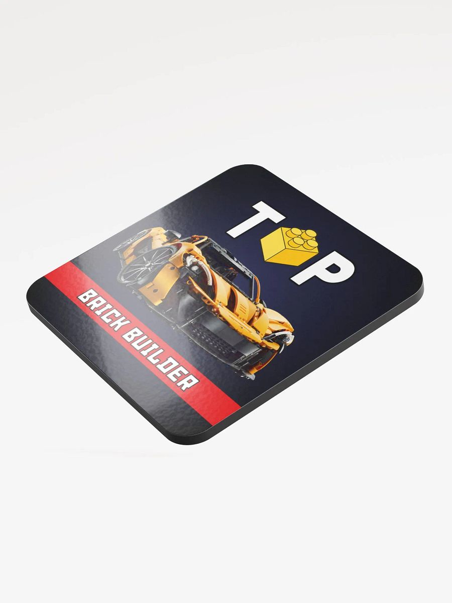Top Brick Builder Glossed Cork Coaster product image (3)