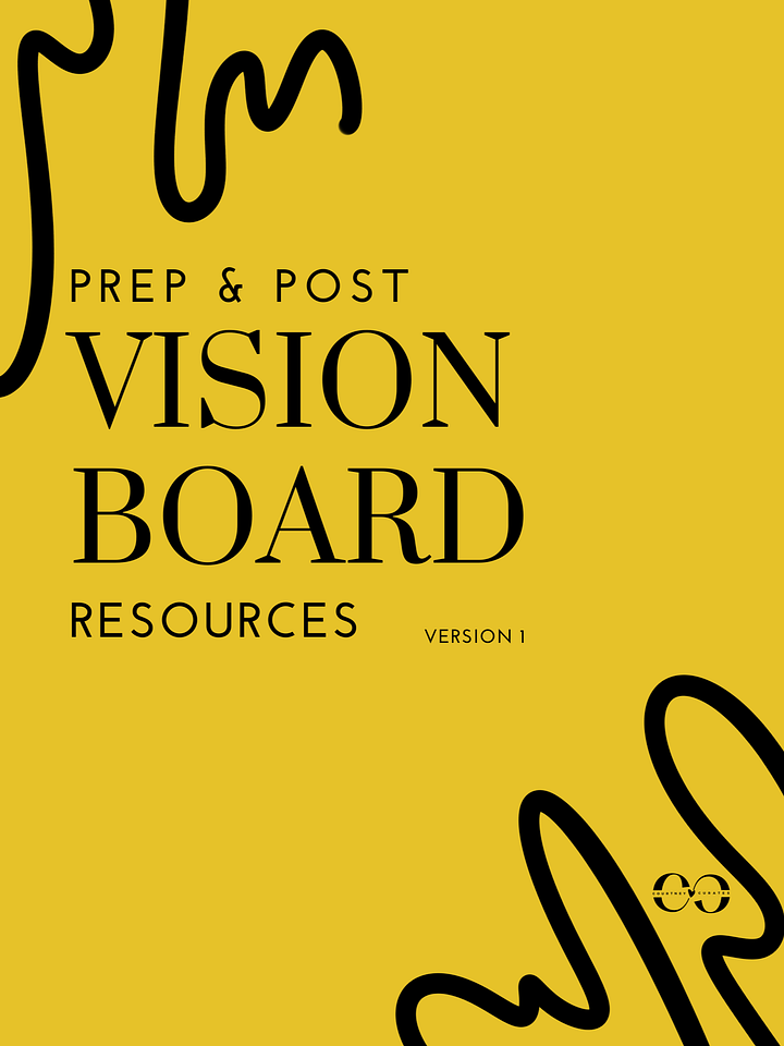 Pre & Post Vision Board Planning Resource product image (1)
