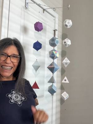 The five Platonic solids straight from Hands-On Zone Class 4B. Decorate them, explore them, and let creativity soar! En_Platonic_Mobile_01#PlatonicSolids #HandsOnZone #sacredgeometry #GeometryArt #MobileArt #ArtInMotion #GeometricDesign #HandsOnLearning