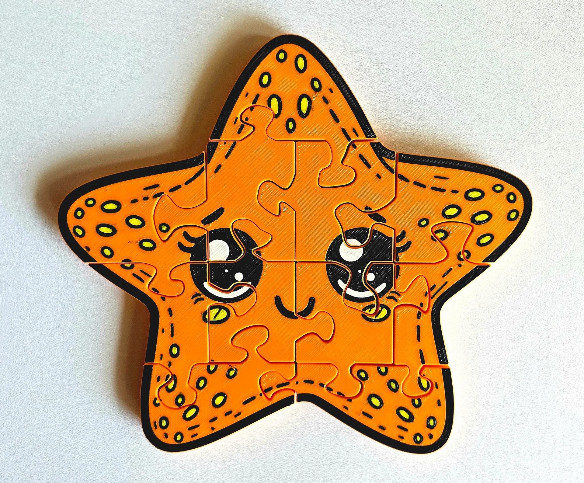 Starfish 3D Printed Jigsaw Puzzle – A Bright & Engaging Ocean Puzzle! product image (1)