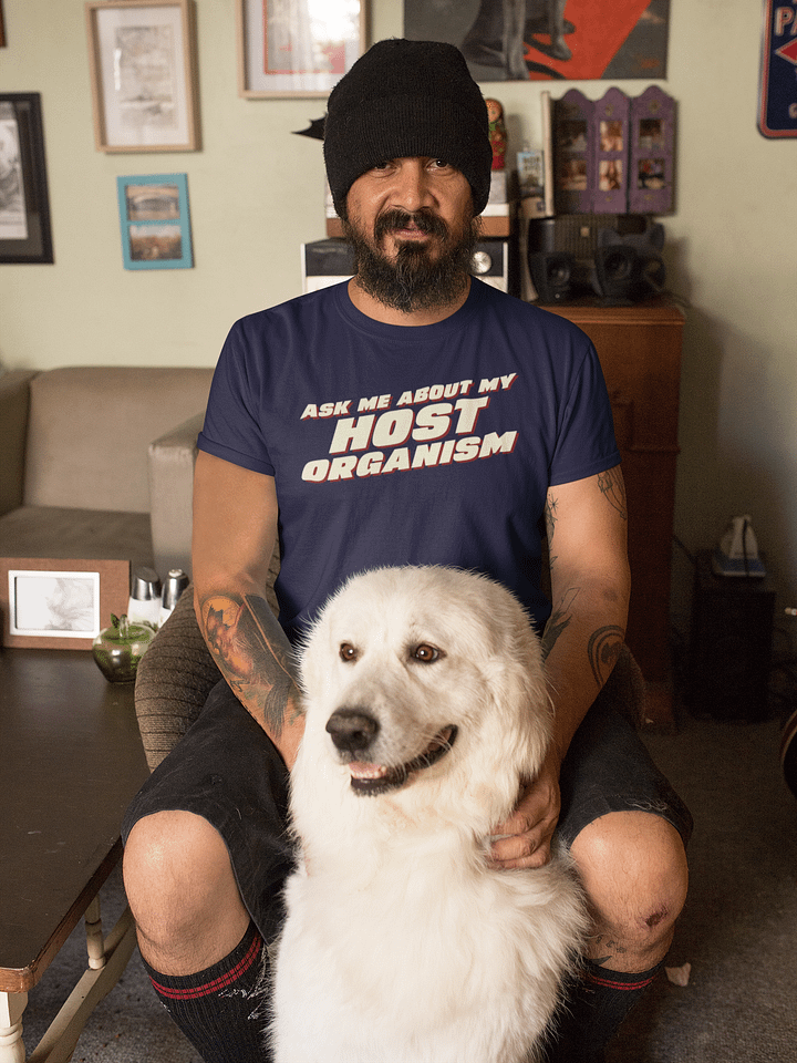 ask me about my host supersoft unisex t-shirt product image (1)