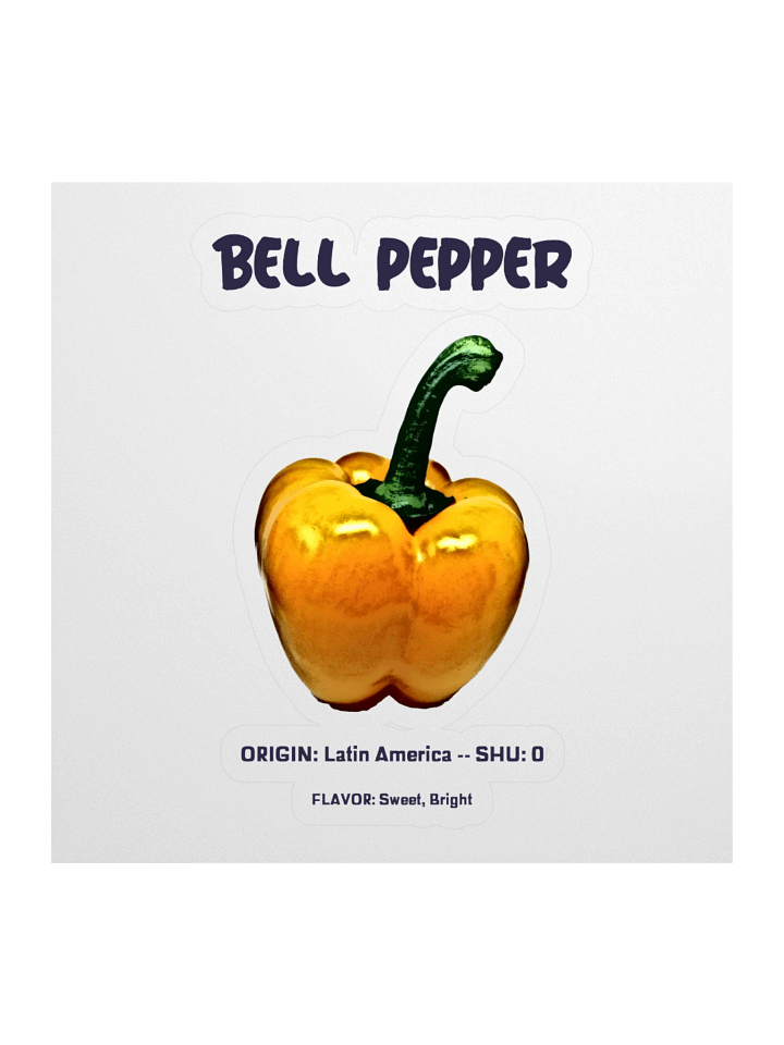Vibrant Bell Pepper Kiss Cut Stickers product image (1)