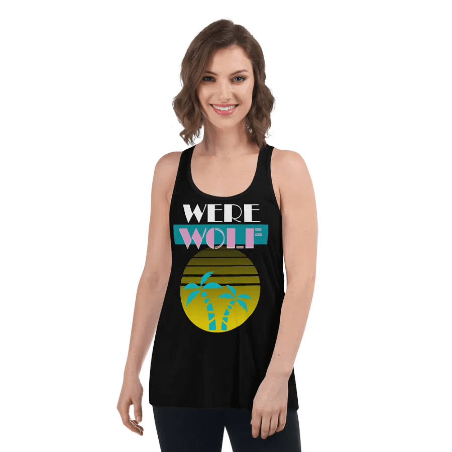 Were Wolf flowy tank top product image (2)