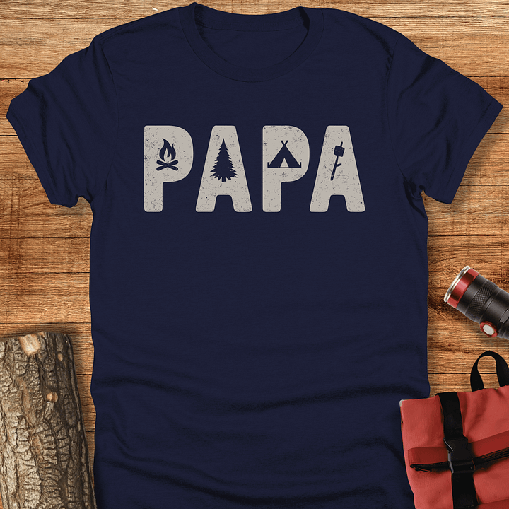 Papa, Camping t-shirt for dad product image (1)