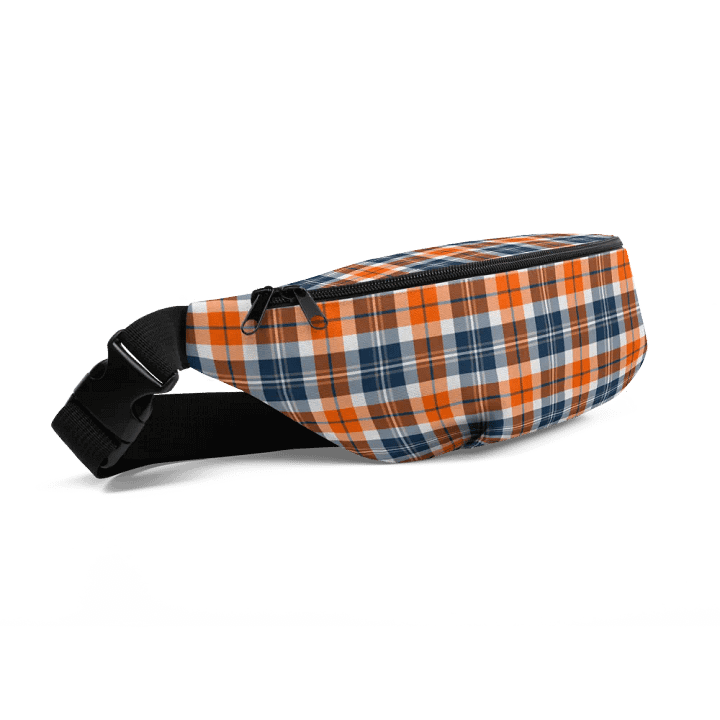Orange and Blue Sporty Plaid Fanny Pack product image (2)