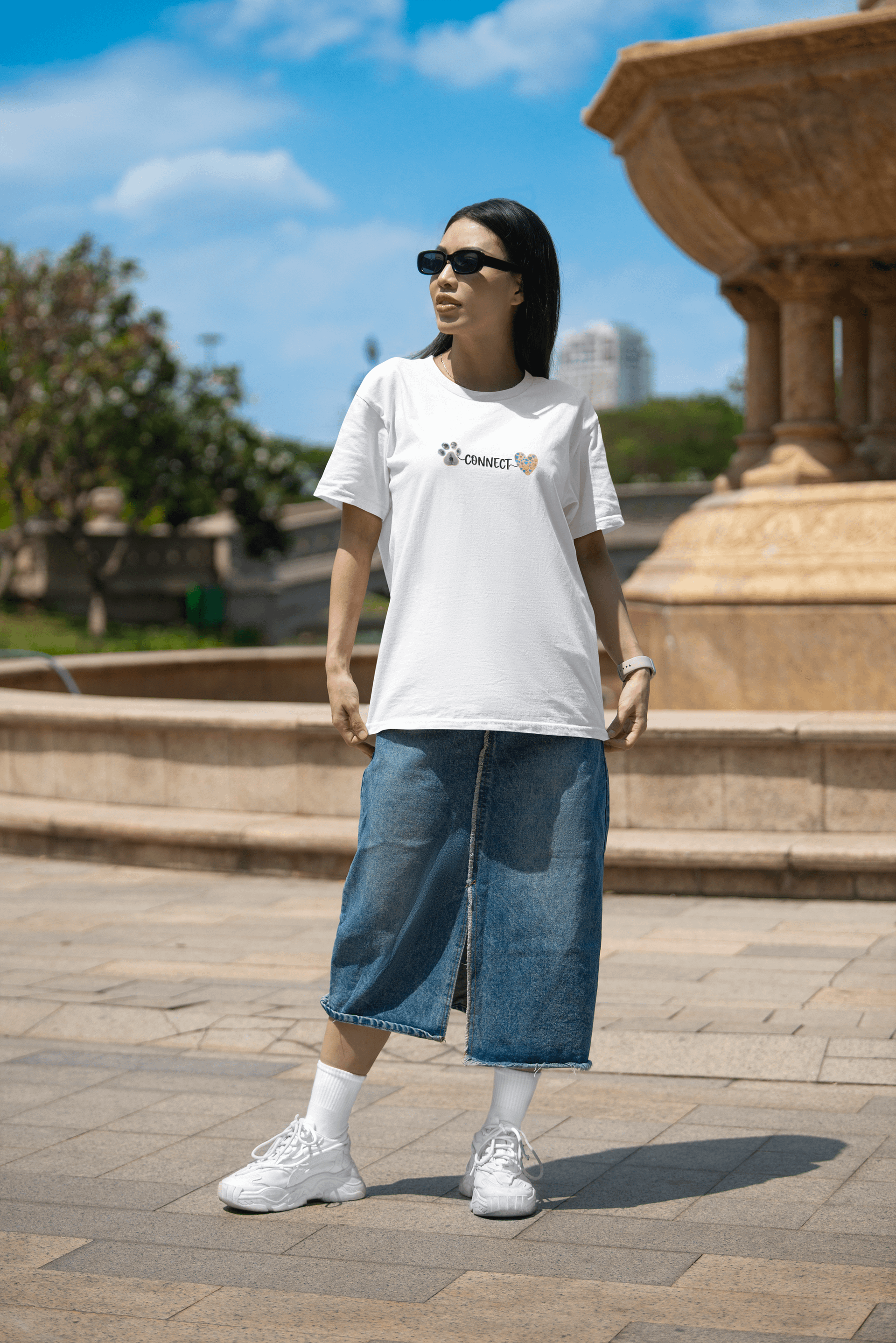 Paws Connect Hearts | Women's Dog Tee product image (7)