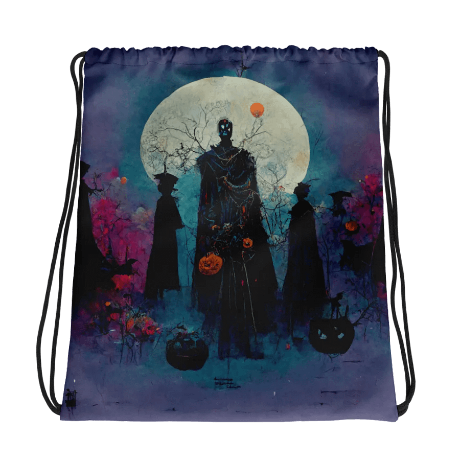 Moonlit Masquerade Drawstring Bag product image (1)