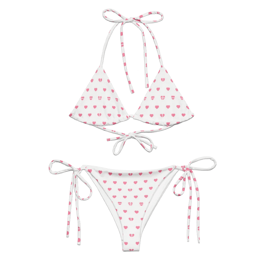 Pastel Heart Seamless Pattern String Bikini - v12 product image (2)