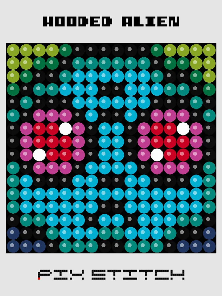 Hooded Alien Pixel Art product image (1)