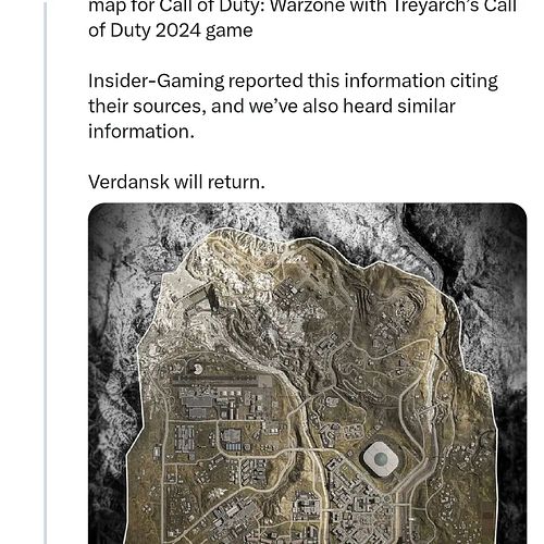 Å jaaaa! Da er det bekrefta at verdansk kommer tilbake sent i 2024. My guess is november 😉