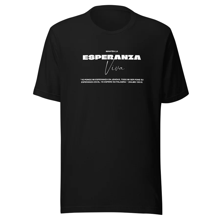 "Espera en Jehová" Salmo 130:5 Unisex Eco T-Shirt product image (1)