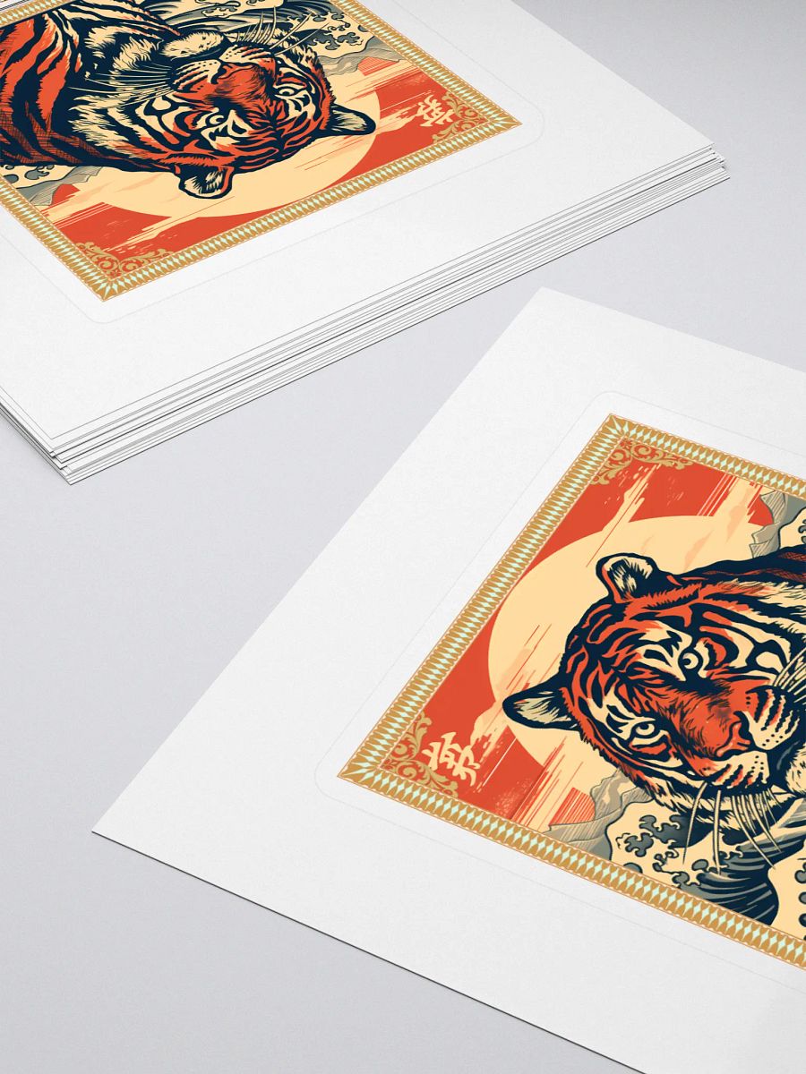 Fierce Tiger Kiss-Cut Sticker product image (4)