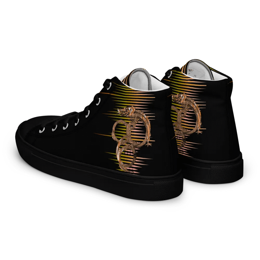 Glitchy Distortion Men's High Tops product image (6)