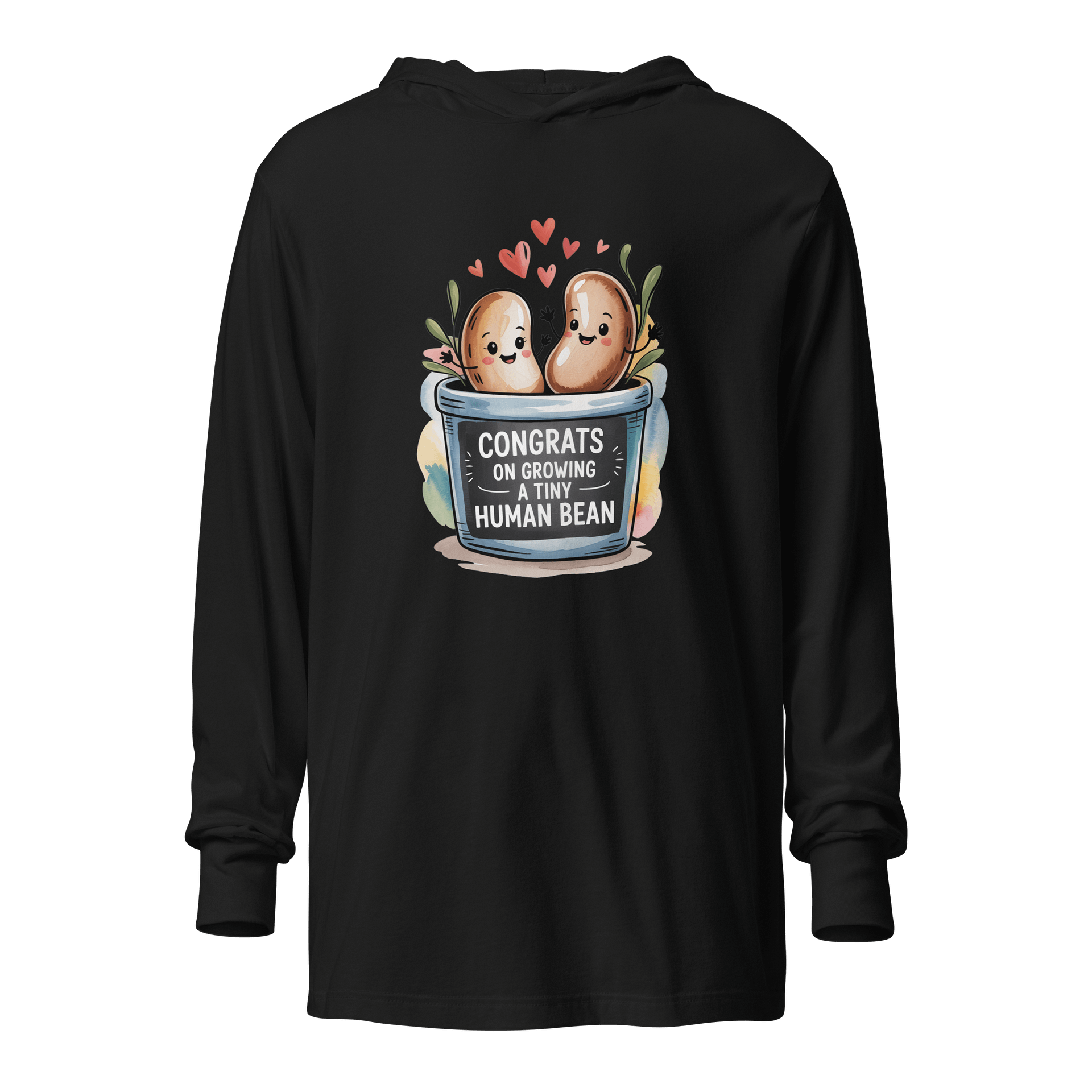 Congrat On Growing A Tiny Human Bean Hoodie product image (1)