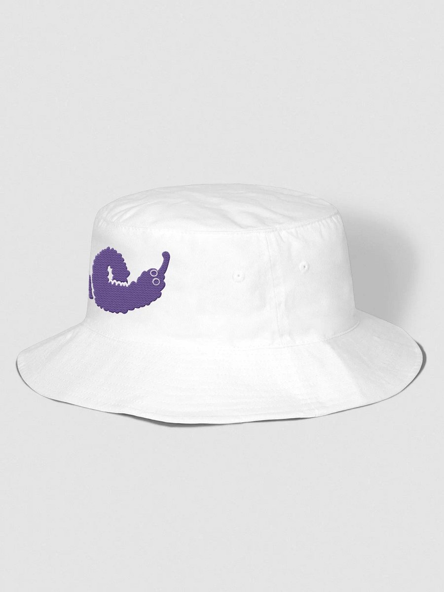 Oh Worm? purple embroidered bucket hat product image (3)