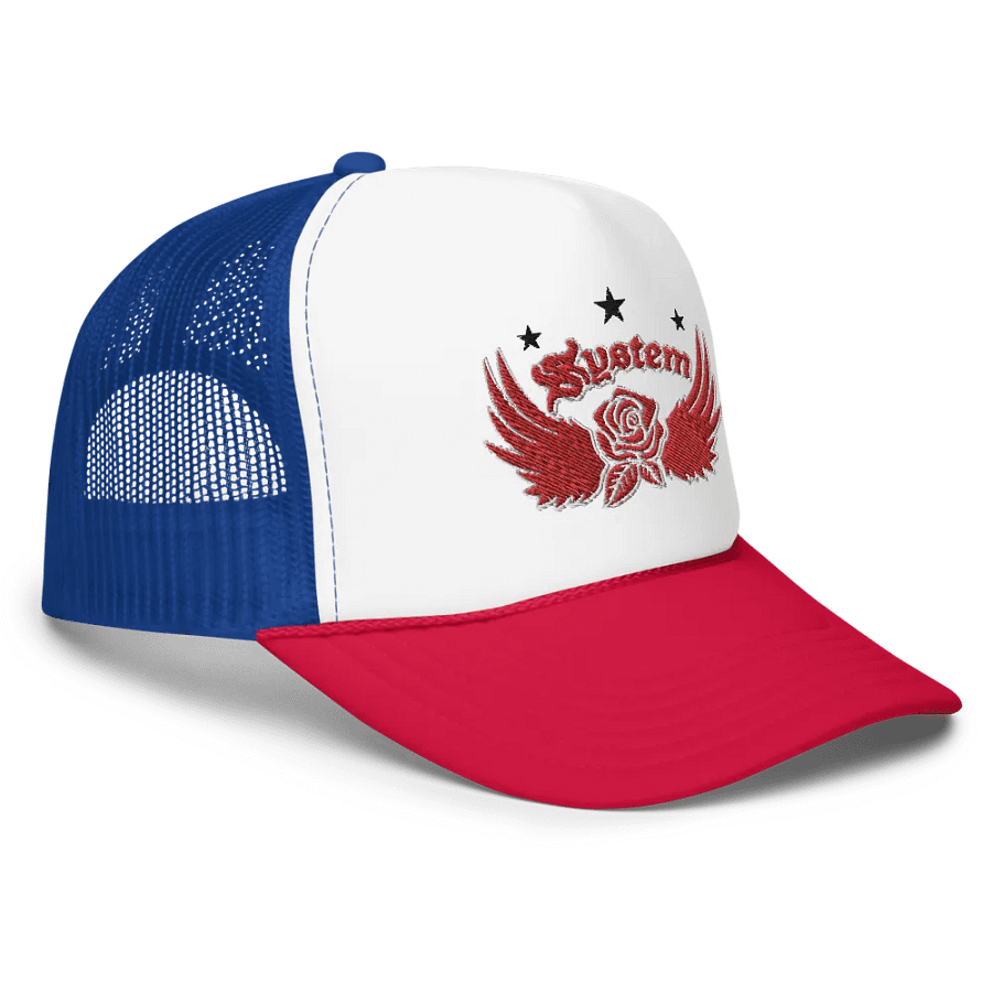 System Trucker Hat (Red, White, Blue) product image (3)