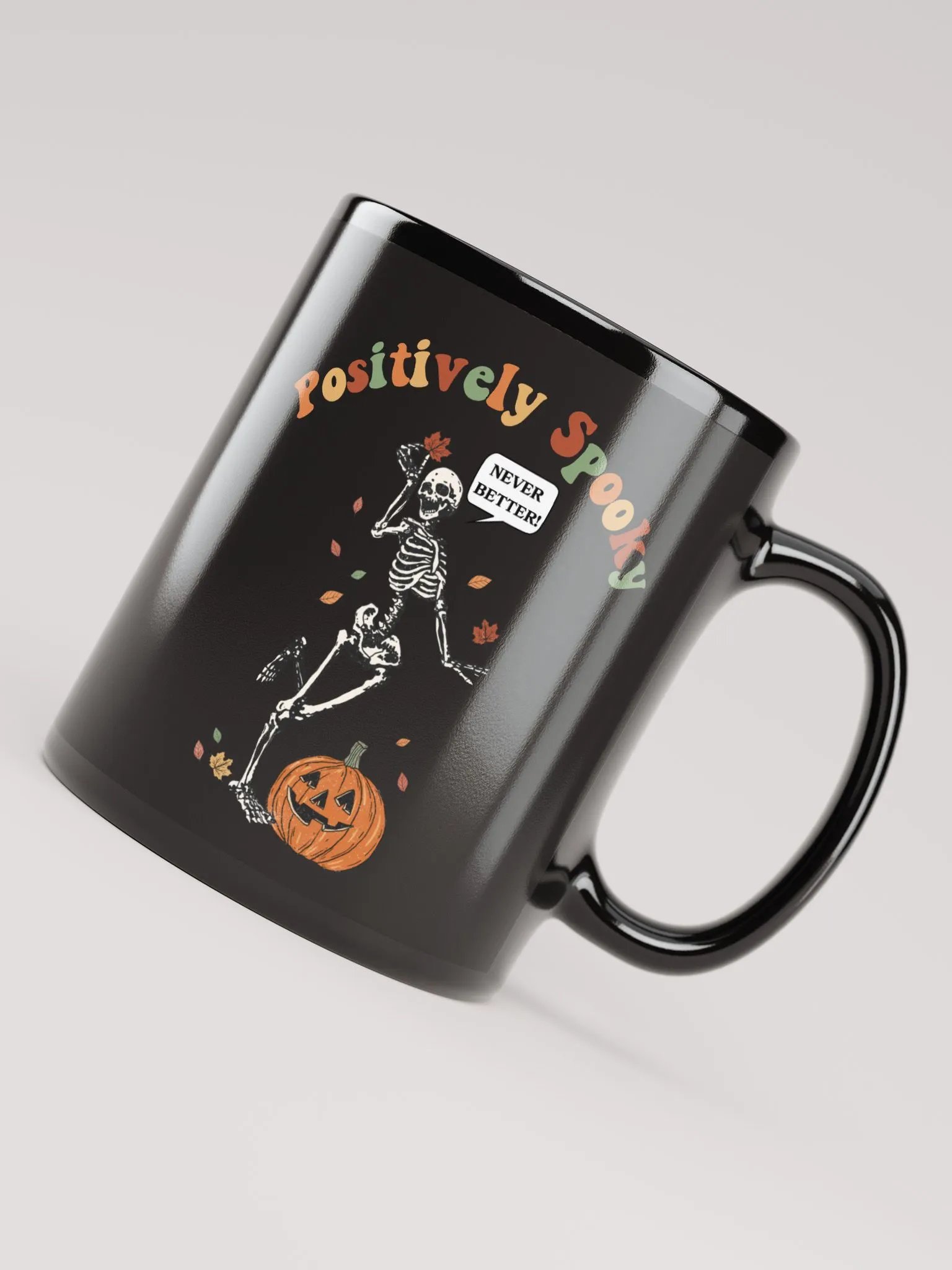 Retro Spooky Skeleton Halloween Mug product image (5)