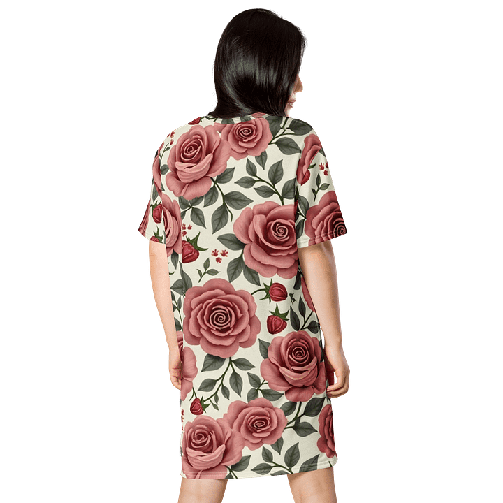 Barry Grady Red Roses All-Over T-Shirt Dress product image (2)