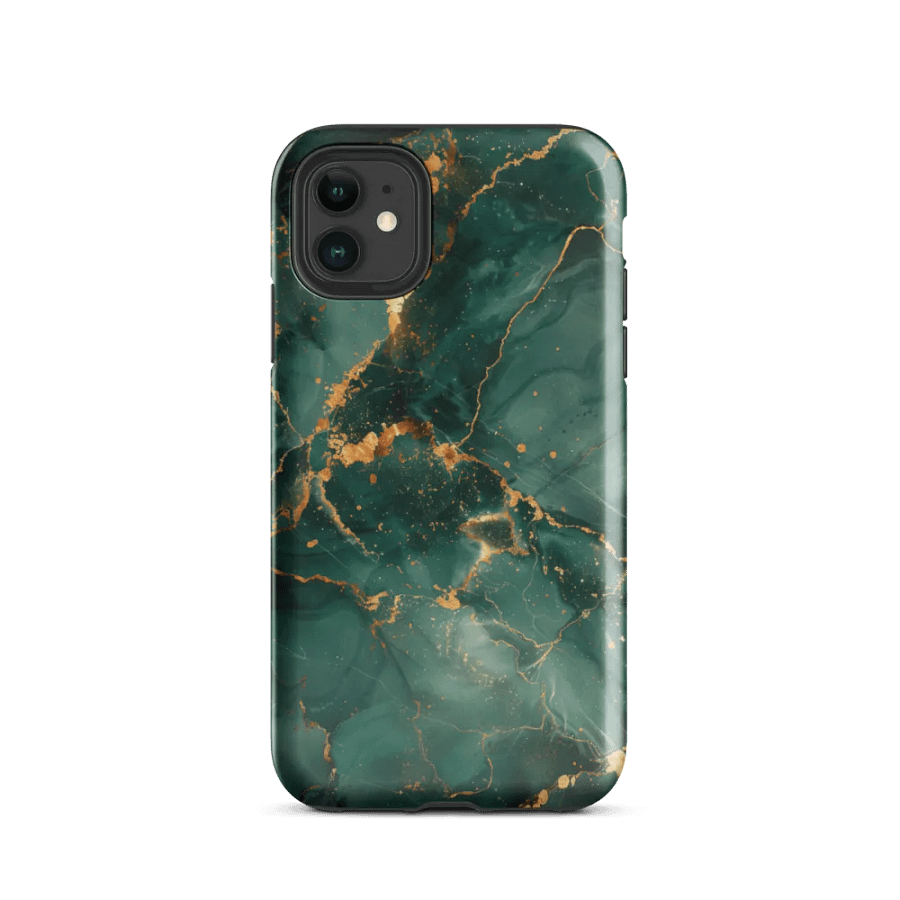 Green Marble Tough iPhone Case product image (47)