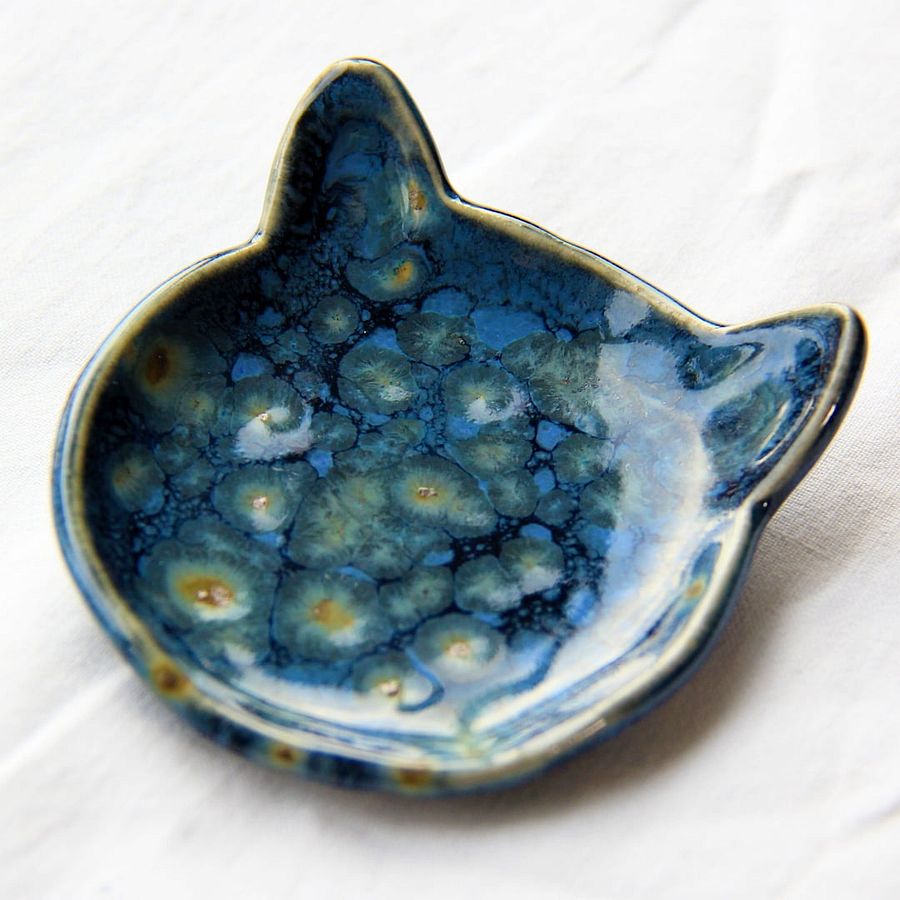 Handmade Ceramic Cat Trinket Plate product image (5)