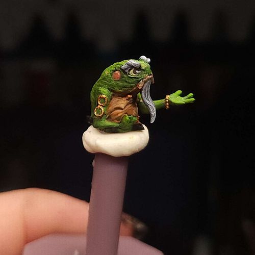 The TINIEST frog sage, printed and painted by Abielle from our Discord channel! While the Hikiga are generally know for being...