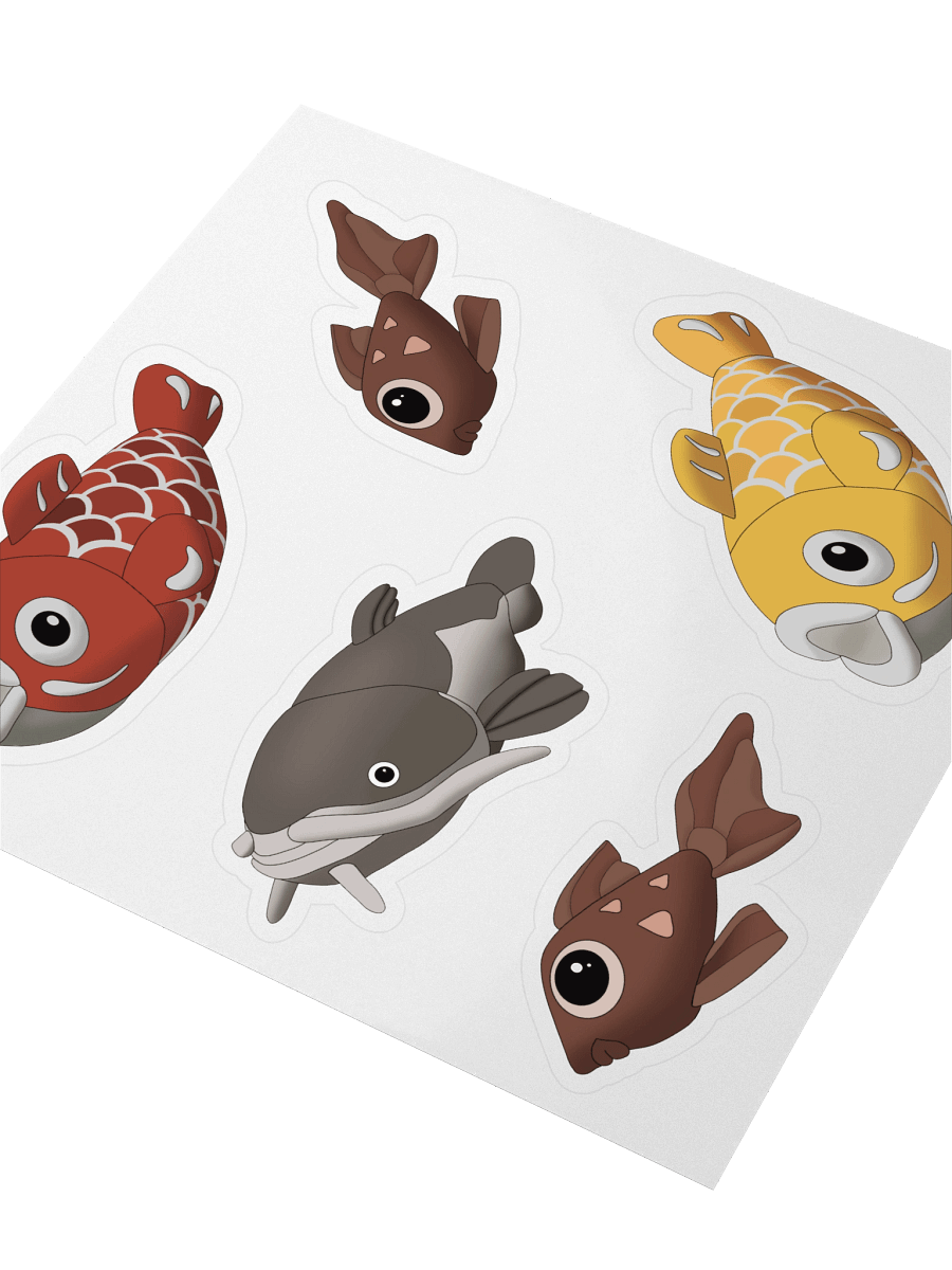 Fish Plushies stickers - Palia-inspired product image (3)
