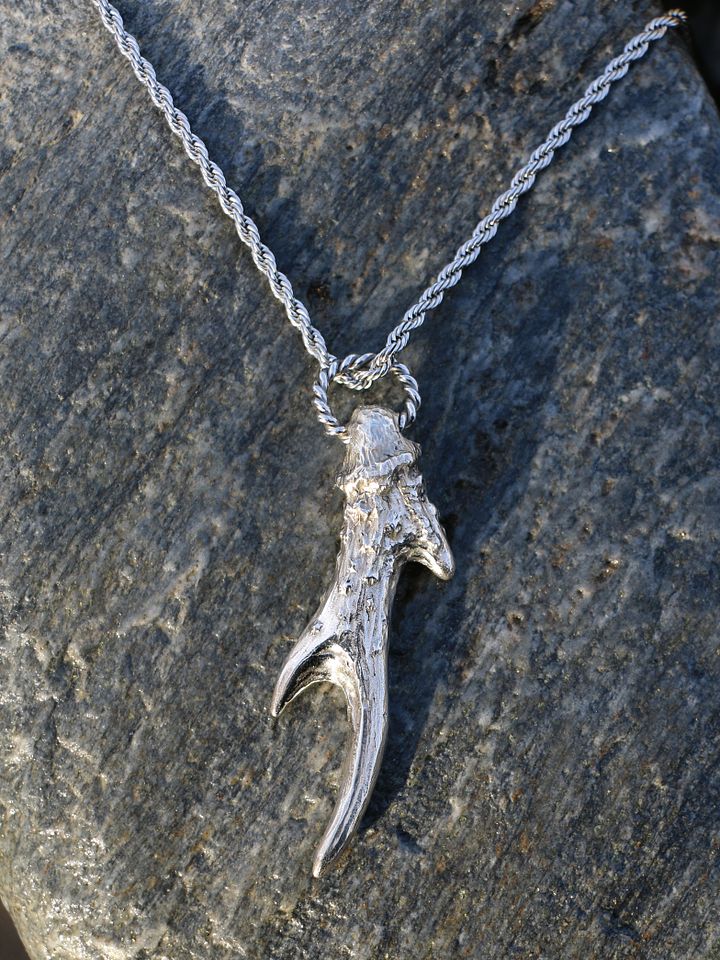Witch's Antler Necklace - White Bronze product image (1)