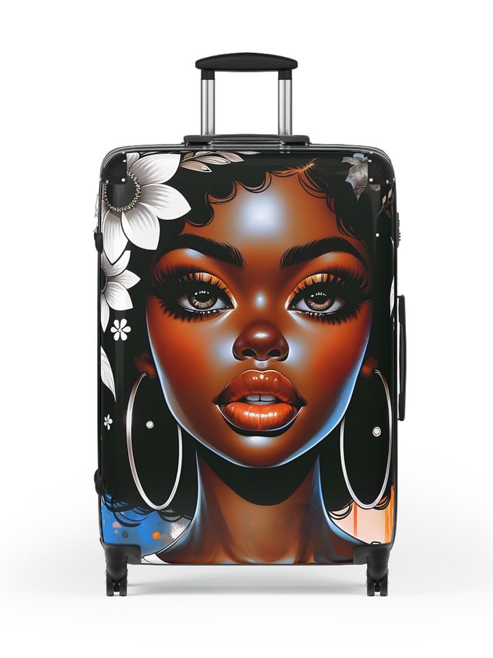Travel Suitcase for Black Women and Girls Flower Girl product image (2)