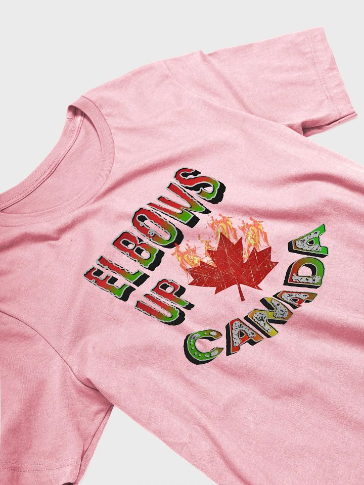 Elbows Up Canada Flaming Maple Leaf T-Shirt product image (23)