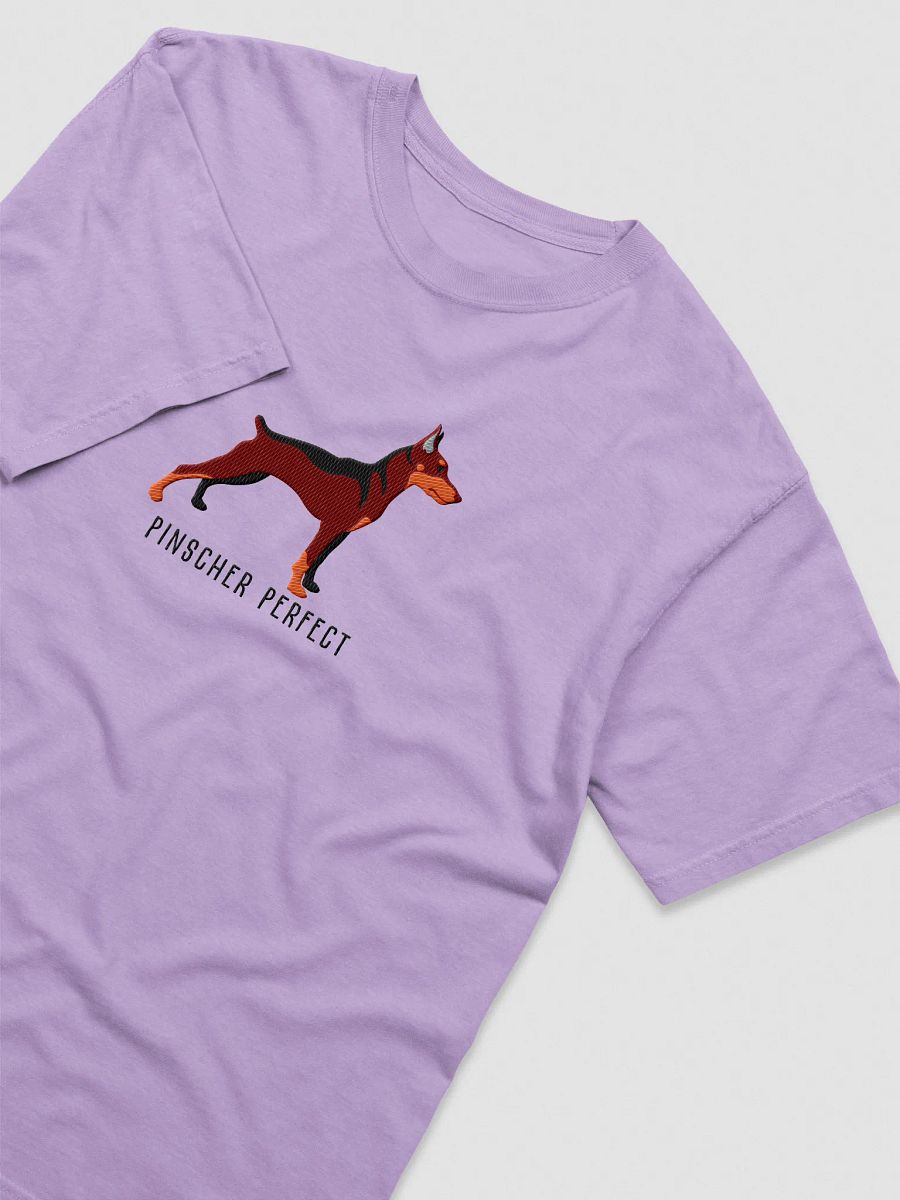 Pinscher Perfect T-Shirt(Embroidered) of a Mini Pinscher(Red & Tan) product image (35)