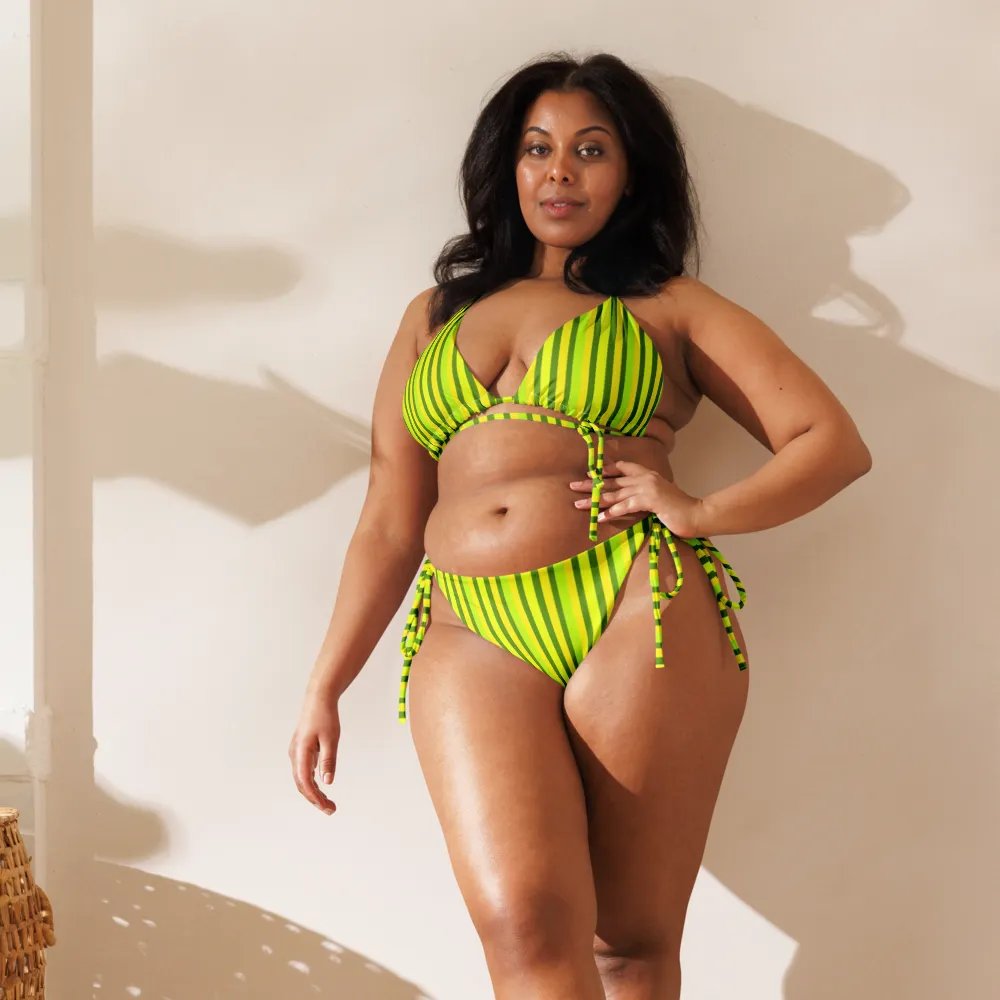 Reclaimed Key Lime Harmony String Bikini product image (7)