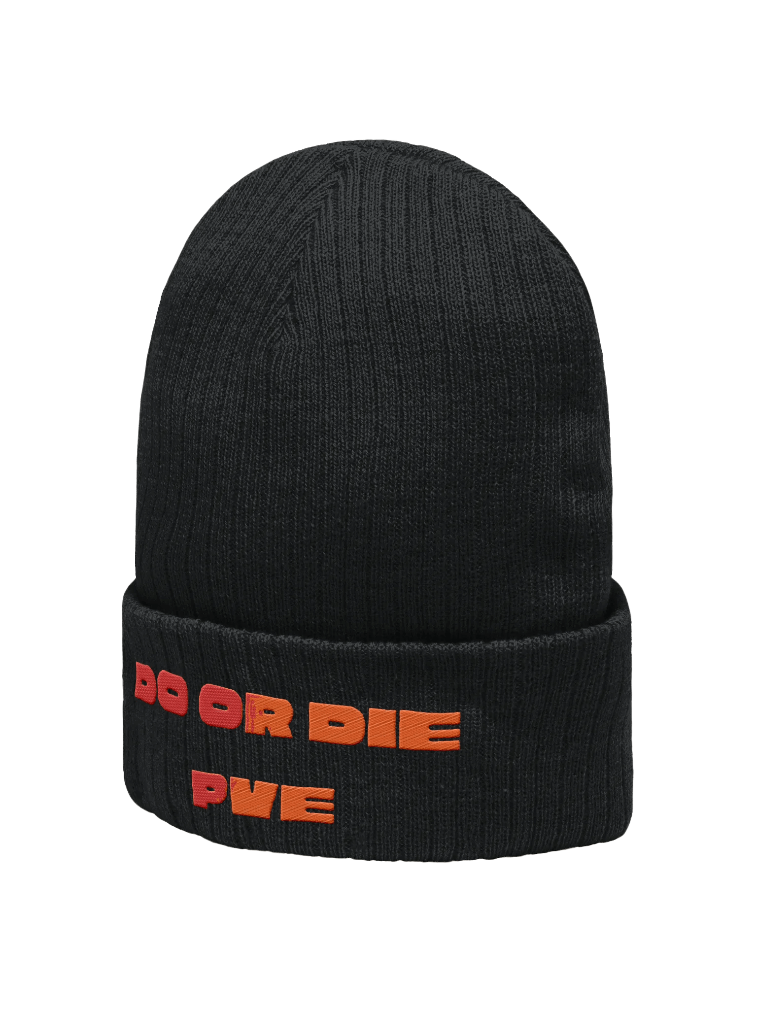 Reclaimed Power Ribbed Beanie - Red & Orange product image (2)