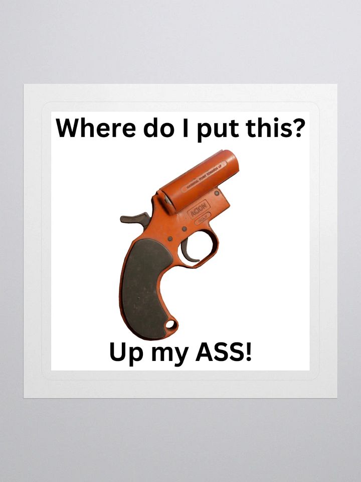 Flare Gun Ass Sticker product image (1)