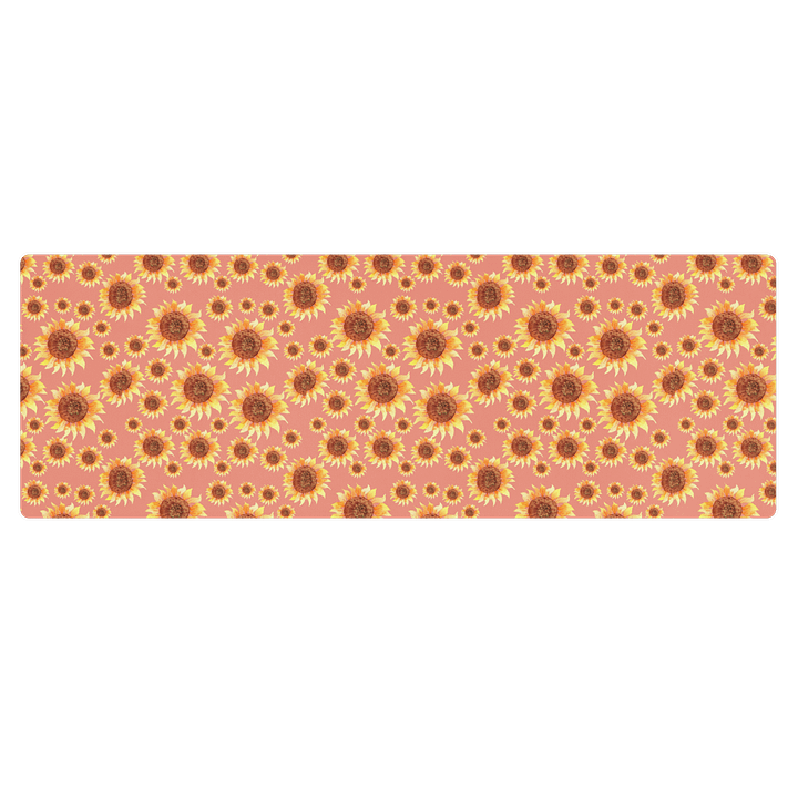 Pink Sunflower Yoga Mat product image (2)